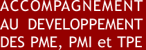 Accompagnement au developpement des PME, PMI et TPE